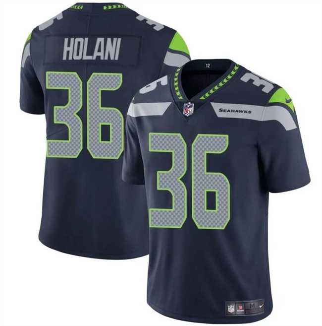 Men & Women & Youth Seattle Seahawks #36 George Holani Navy 2024 Vapor Limited Football Stitched Jersey,We sell and wholesale Men & Women & Youth Seattle Seahawks #36 George Holani Navy 2024 Vapor Limited Football Stitched Jersey on line form chian!